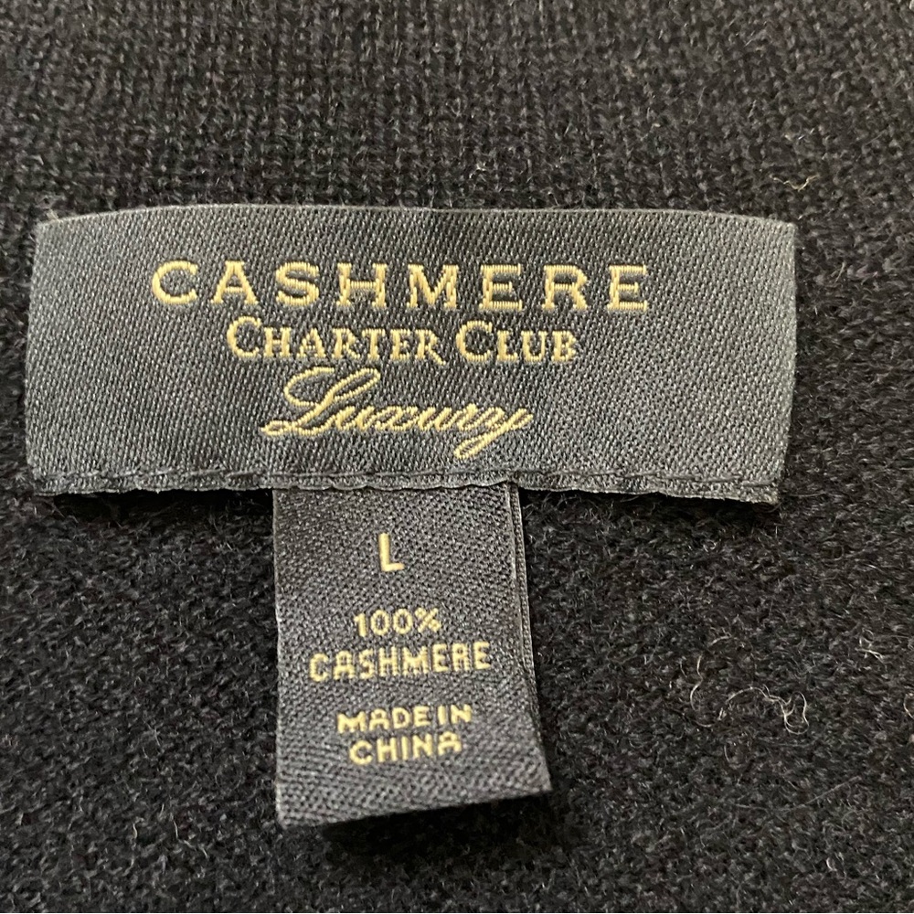 CHARTER CLUB | 100% Cashmere Women’s Long Cardigan Large - Picture 10 of 12